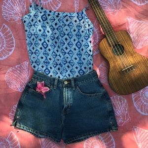 Rory Beca 100% Silk shibori tank top